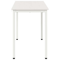 Produktbild för Matbord Vit 110 x 55 x 75 cm Massiv furu