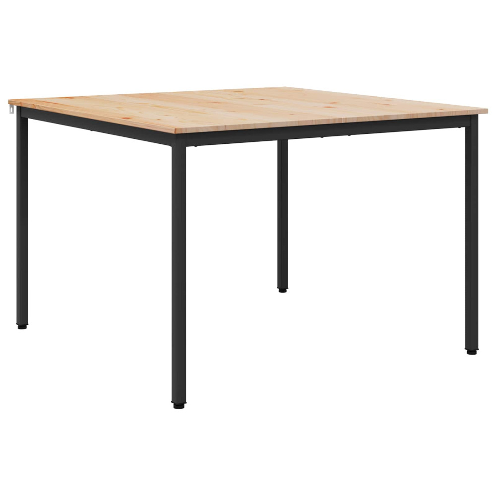 Produktbild för Matbord Naturfärg 110 x 110 x 75 cm Massiv furu