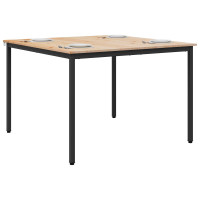 Produktbild för Matbord Naturfärg 110 x 110 x 75 cm Massiv furu