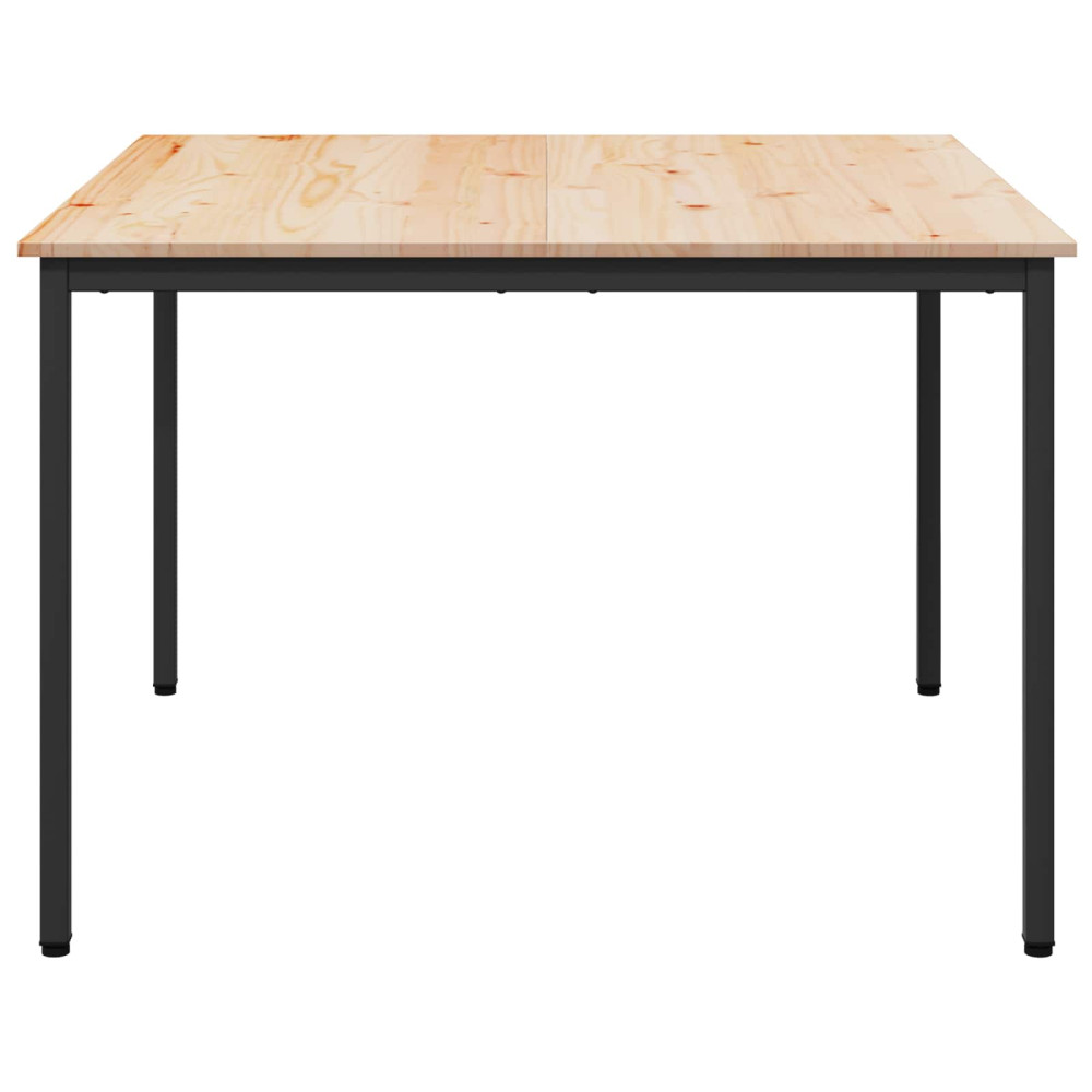 Produktbild för Matbord Naturfärg 110 x 110 x 75 cm Massiv furu