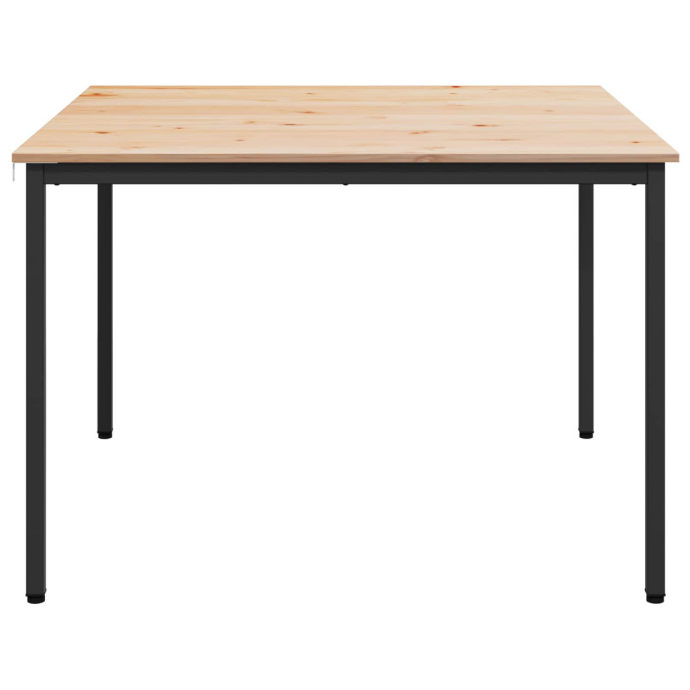 Produktbild för Matbord Naturfärg 110 x 110 x 75 cm Massiv furu
