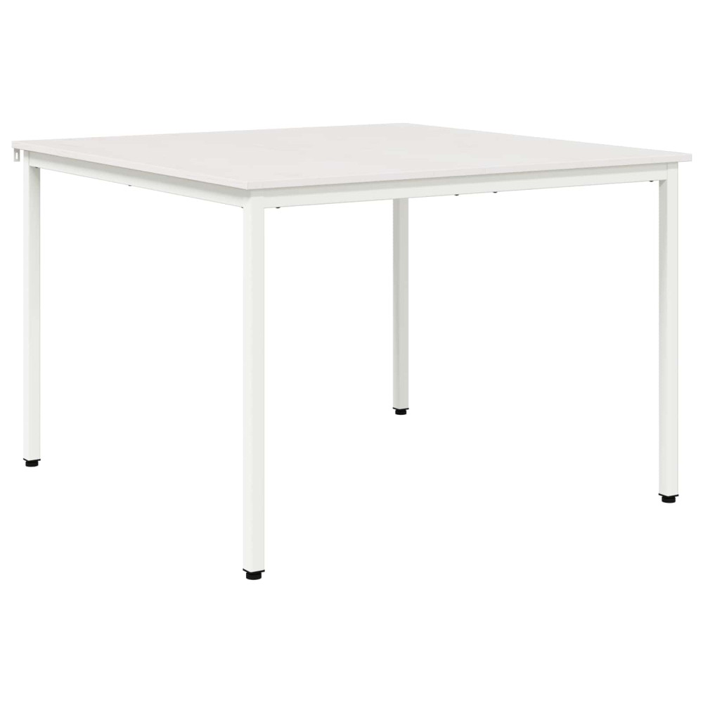 Produktbild för Matbord Vit 110 x 110 x 75 cm Massiv furu