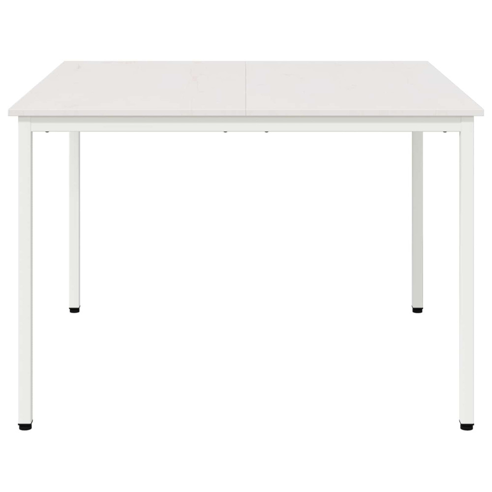 Produktbild för Matbord Vit 110 x 110 x 75 cm Massiv furu
