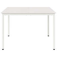 Produktbild för Matbord Vit 110 x 110 x 75 cm Massiv furu