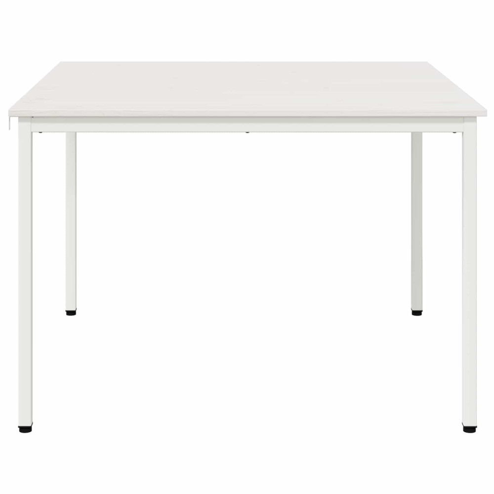 Produktbild för Matbord Vit 110 x 110 x 75 cm Massiv furu