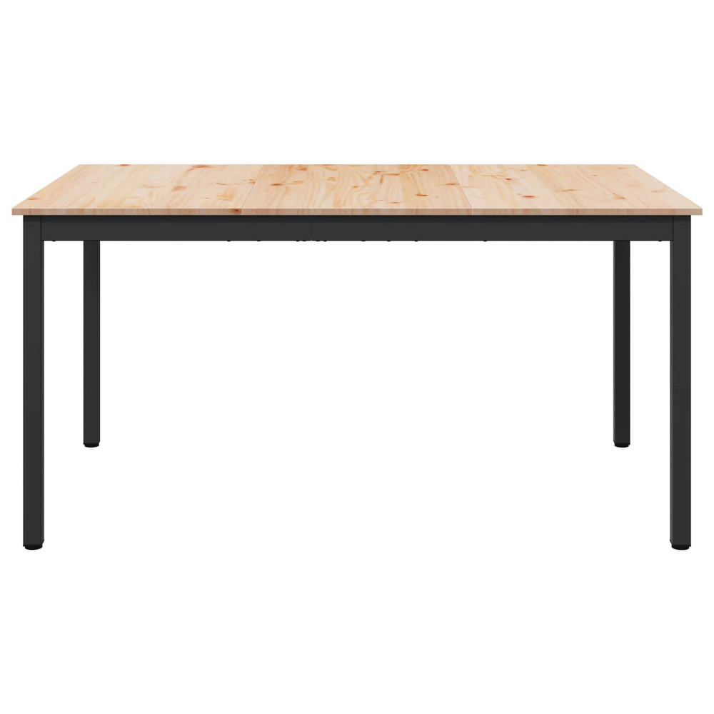 Produktbild för Matbord Naturfärg 140 x 80 x 75 cm Massiv furu