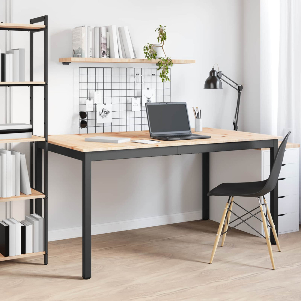 Produktbild för Matbord Naturfärg 150 x 90 x 75 cm Massiv furu