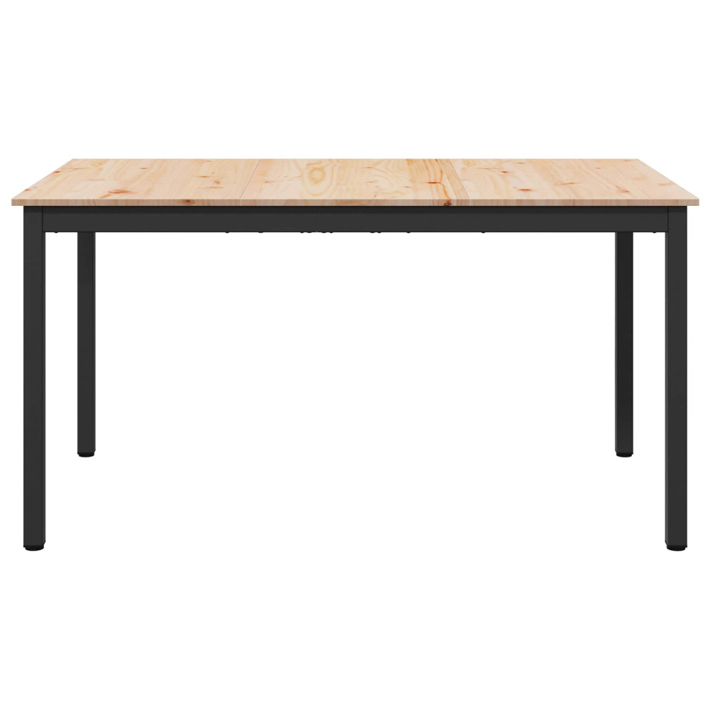 Produktbild för Matbord Naturfärg 150 x 90 x 75 cm Massiv furu