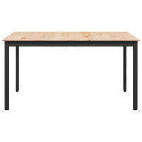 Produktbild för Matbord Naturfärg 150 x 90 x 75 cm Massiv furu