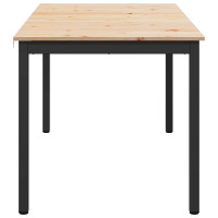 Produktbild för Matbord Naturfärg 150 x 90 x 75 cm Massiv furu