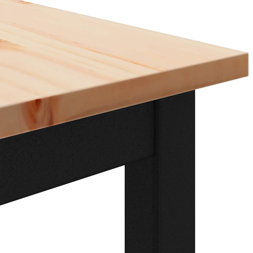 Produktbild för Matbord Naturfärg 150 x 90 x 75 cm Massiv furu
