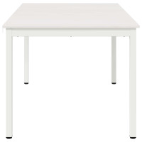 Produktbild för Matbord Vit 150 x 90 x 75 cm Massiv furu