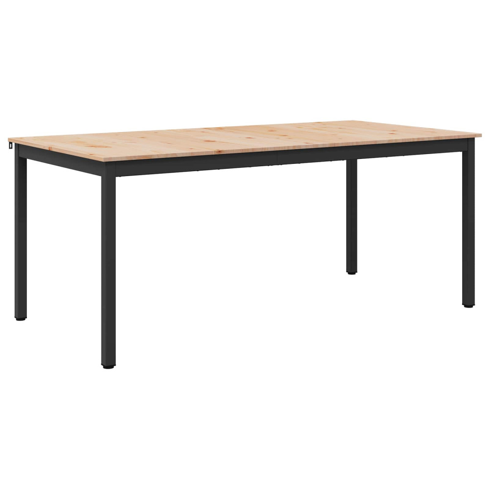 Produktbild för Matbord Naturfärg 180 x 90 x 75 cm Massiv furu