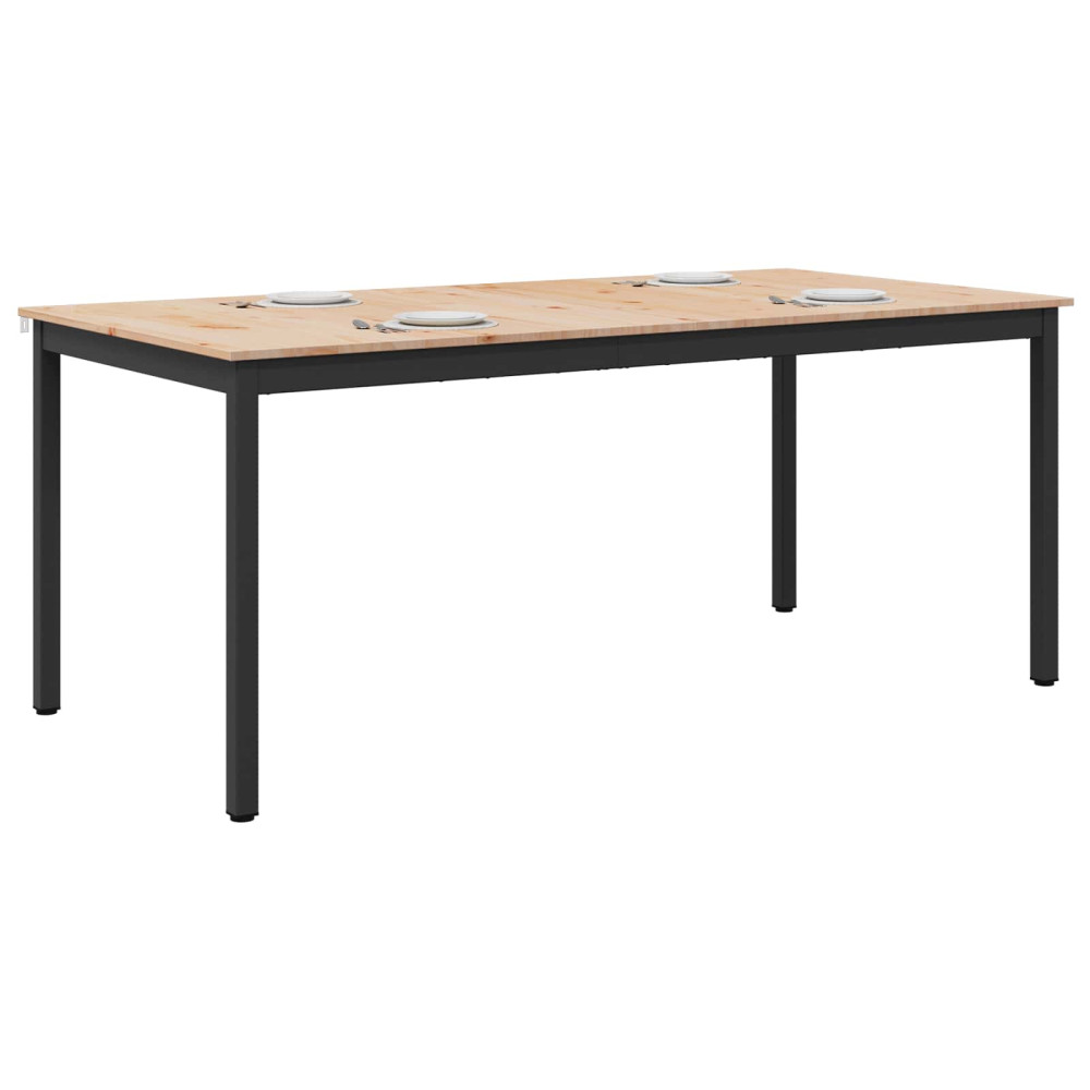 Produktbild för Matbord Naturfärg 180 x 90 x 75 cm Massiv furu