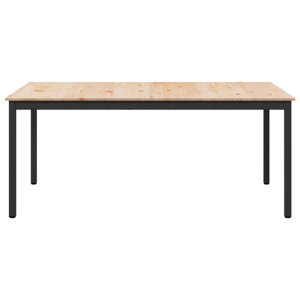 Produktbild för Matbord Naturfärg 180 x 90 x 75 cm Massiv furu