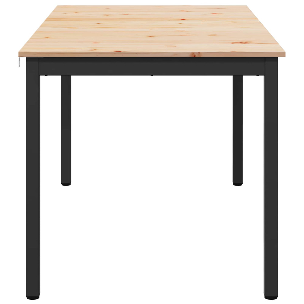 Produktbild för Matbord Naturfärg 180 x 90 x 75 cm Massiv furu