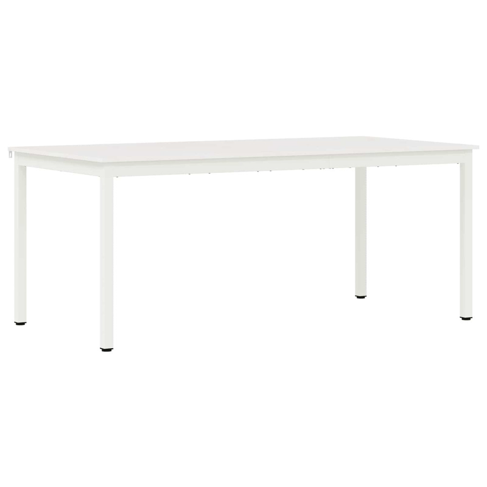 Produktbild för Matbord Vit 180 x 90 x 75 cm Massiv furu