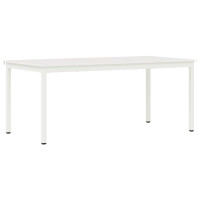 Produktbild för Matbord Vit 180 x 90 x 75 cm Massiv furu