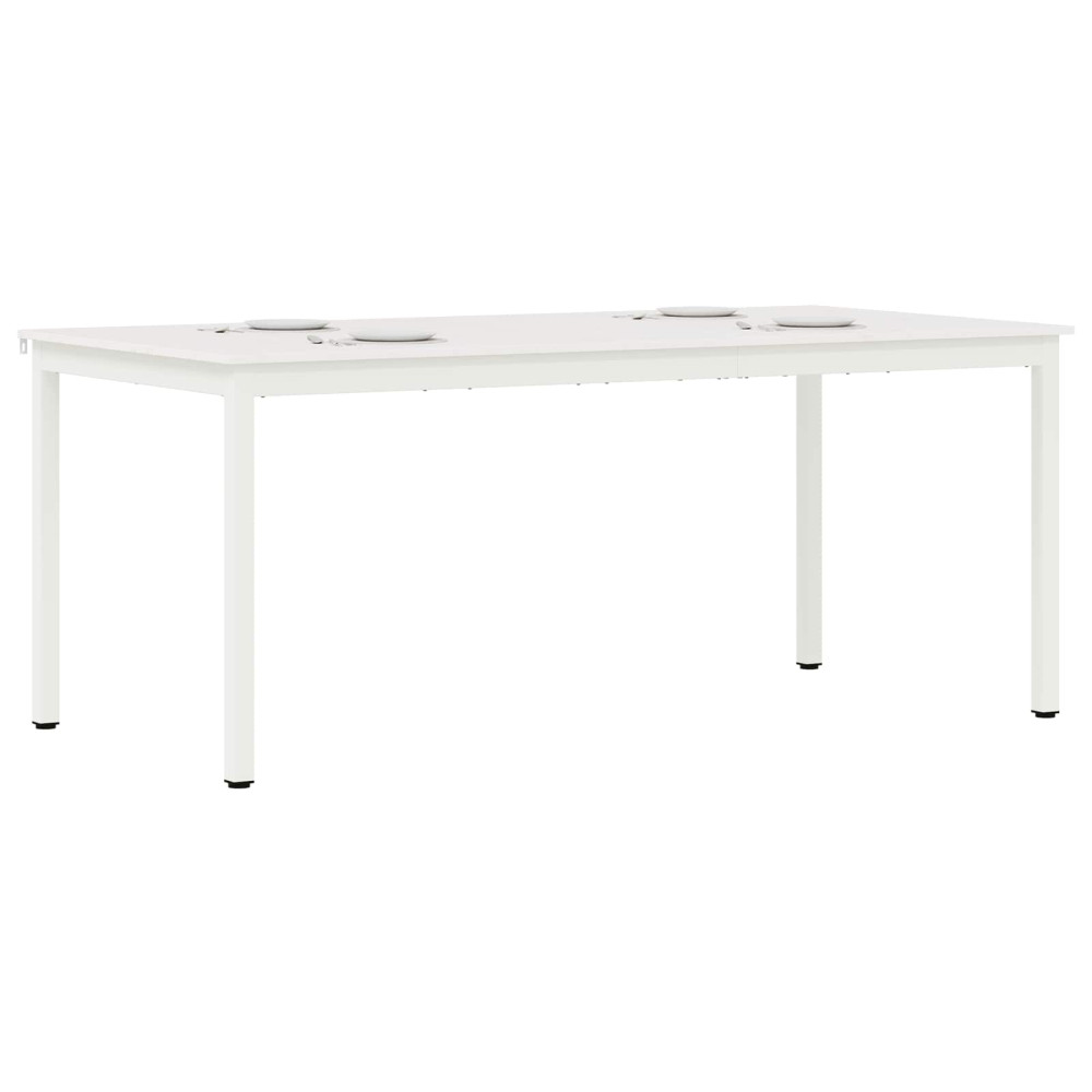 Produktbild för Matbord Vit 180 x 90 x 75 cm Massiv furu