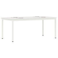 Produktbild för Matbord Vit 180 x 90 x 75 cm Massiv furu