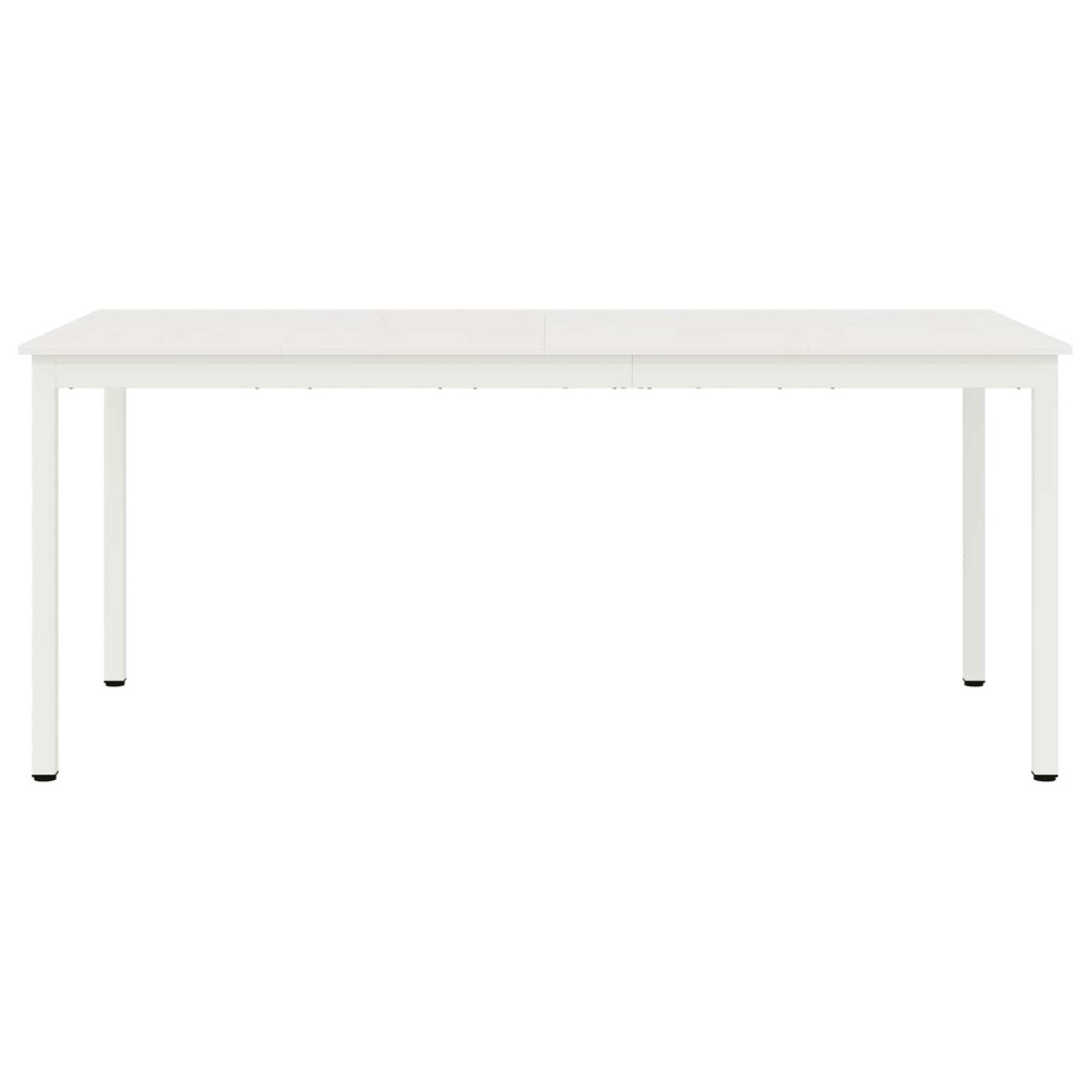 Produktbild för Matbord Vit 180 x 90 x 75 cm Massiv furu