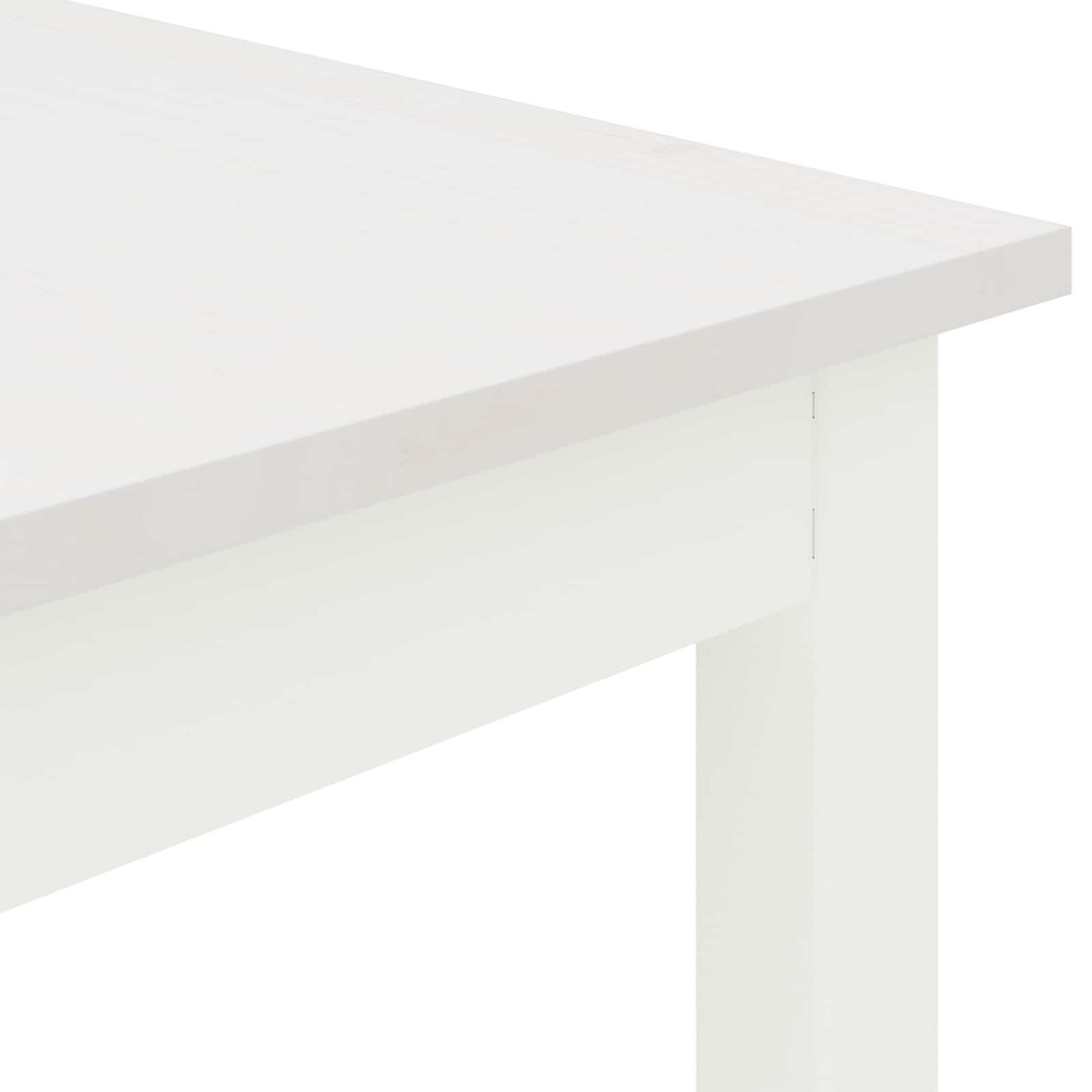 Produktbild för Matbord Vit 180 x 90 x 75 cm Massiv furu