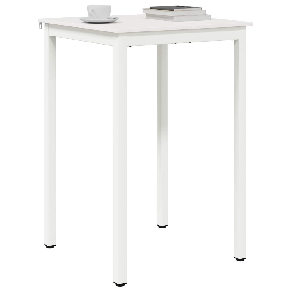 Produktbild för Barbord Vit 70 x 70 x 105 cm Massiv furu