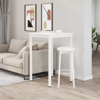 Produktbild för Barbord Vit 70 x 70 x 105 cm Massiv furu