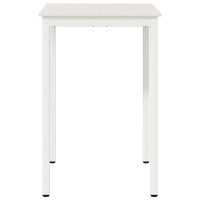 Produktbild för Barbord Vit 70 x 70 x 105 cm Massiv furu