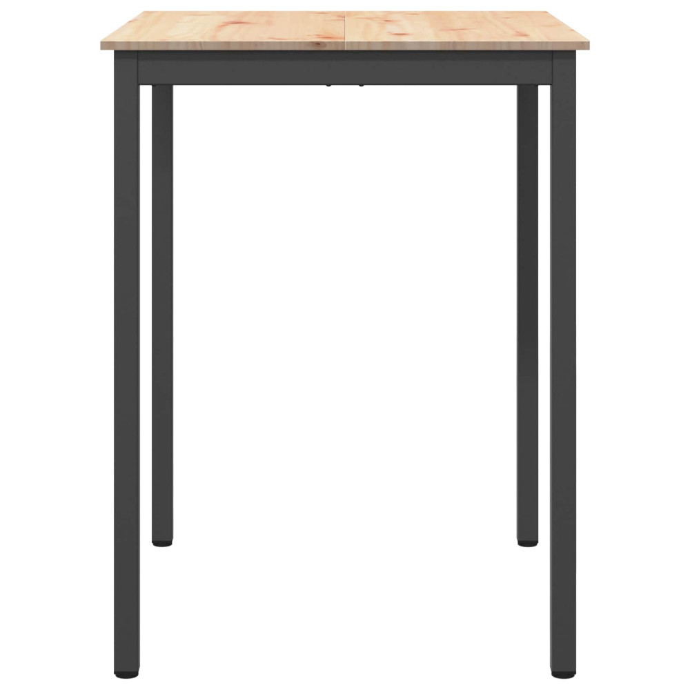 Produktbild för Barbord Naturfärg 80 x 80 x 105 cm Massiv furu