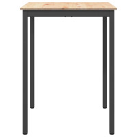 Produktbild för Barbord Naturfärg 80 x 80 x 105 cm Massiv furu
