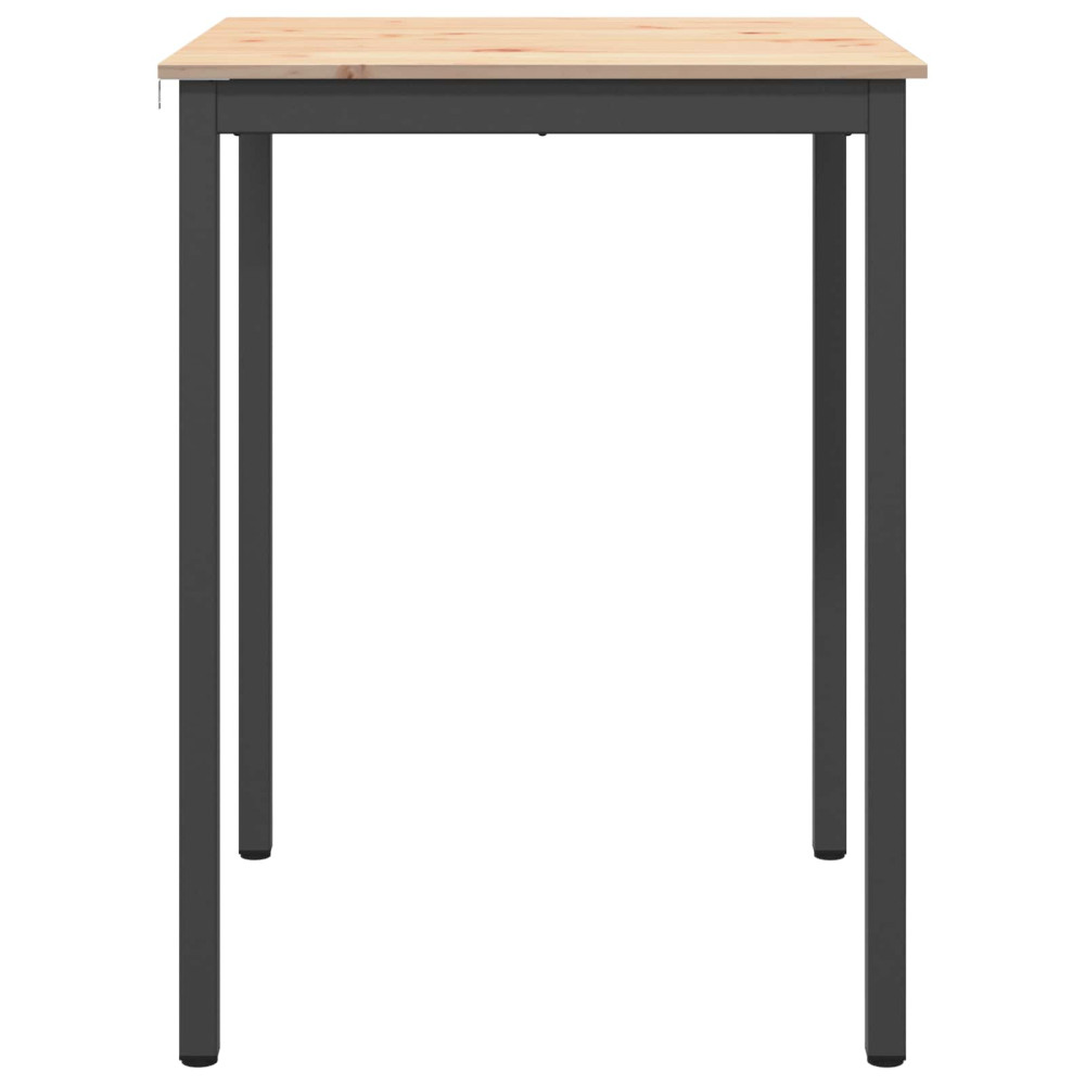 Produktbild för Barbord Naturfärg 80 x 80 x 105 cm Massiv furu