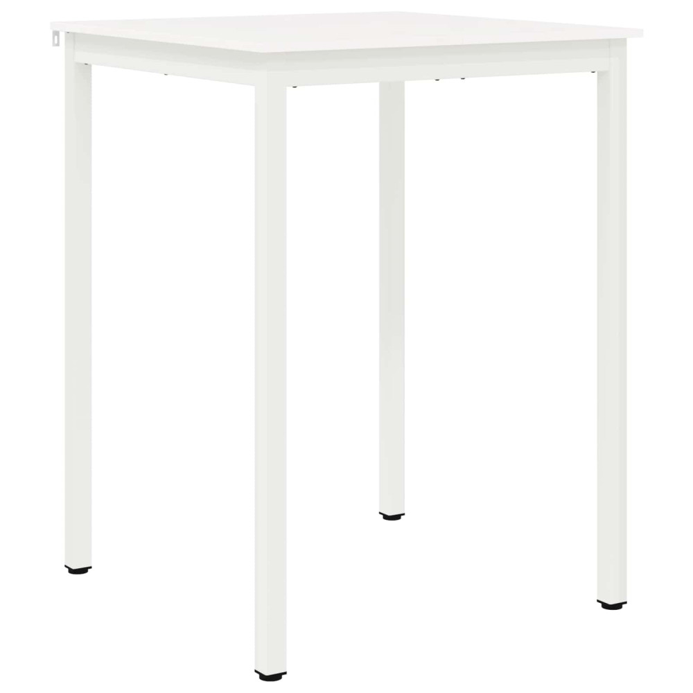 Produktbild för Barbord Vit 80 x 80 x 105 cm Massiv furu