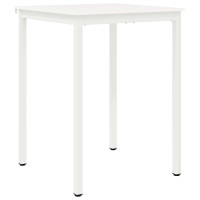 Produktbild för Barbord Vit 80 x 80 x 105 cm Massiv furu