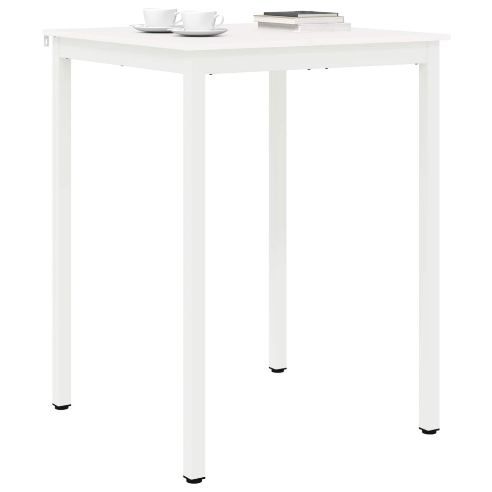 Produktbild för Barbord Vit 80 x 80 x 105 cm Massiv furu