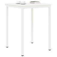 Produktbild för Barbord Vit 80 x 80 x 105 cm Massiv furu