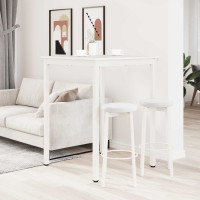 Produktbild för Barbord Vit 80 x 80 x 105 cm Massiv furu