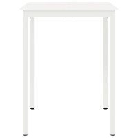 Produktbild för Barbord Vit 80 x 80 x 105 cm Massiv furu