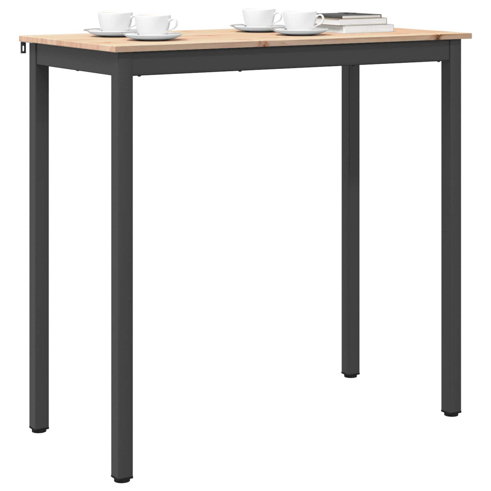 Produktbild för Barbord Naturfärg 110 x 55 x 105 cm Massiv furu