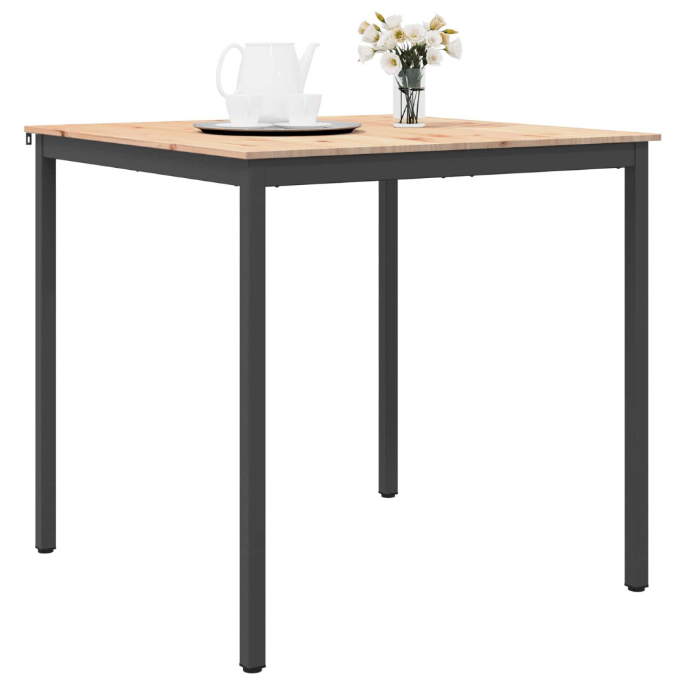 Produktbild för Barbord Naturfärg 110 x 110 x 105 cm Massiv furu