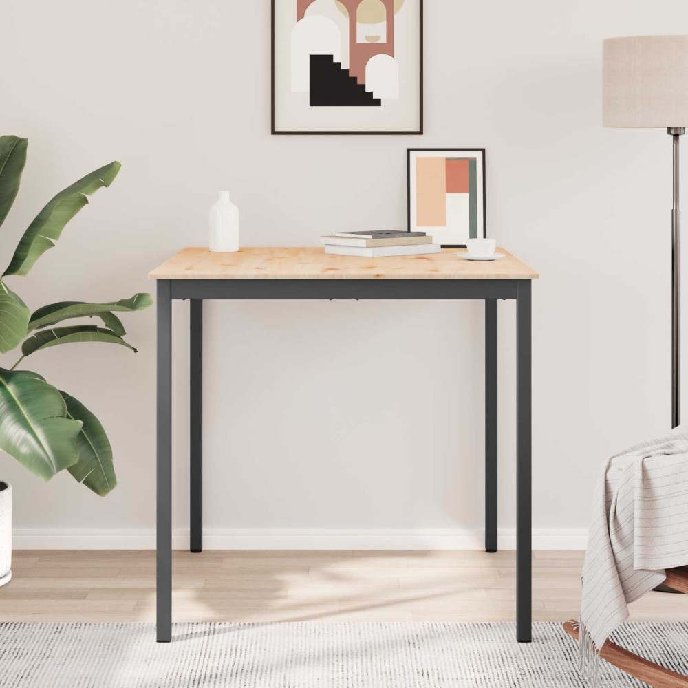 Produktbild för Barbord Naturfärg 110 x 110 x 105 cm Massiv furu
