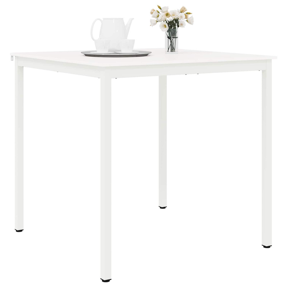 Produktbild för Barbord Vit 110 x 110 x 105 cm Massiv furu