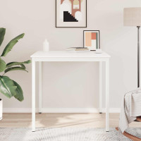 Produktbild för Barbord Vit 110 x 110 x 105 cm Massiv furu