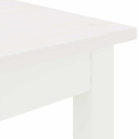 Produktbild för Barbord Vit 110 x 110 x 105 cm Massiv furu