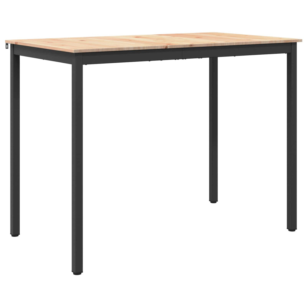 Produktbild för Barbord Naturfärg 140 x 80 x 105 cm Massiv furu