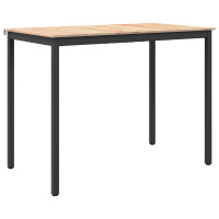Produktbild för Barbord Naturfärg 140 x 80 x 105 cm Massiv furu