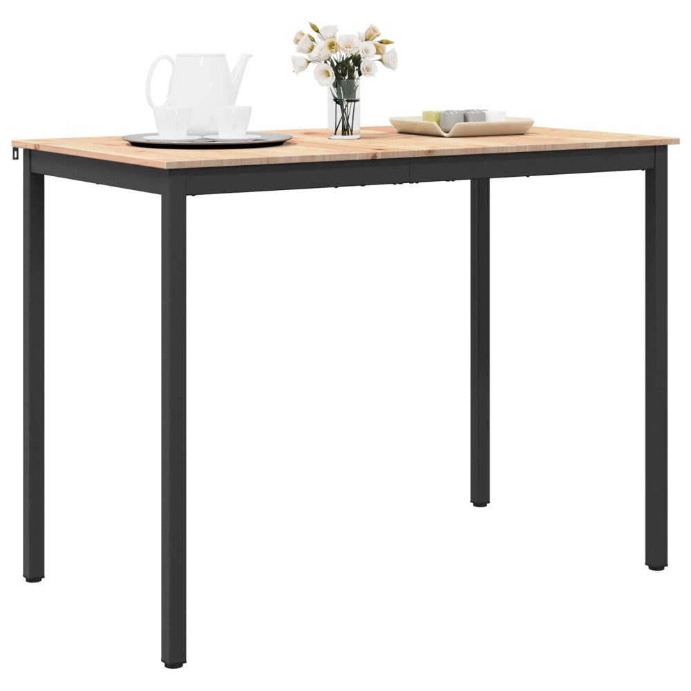 Produktbild för Barbord Naturfärg 140 x 80 x 105 cm Massiv furu