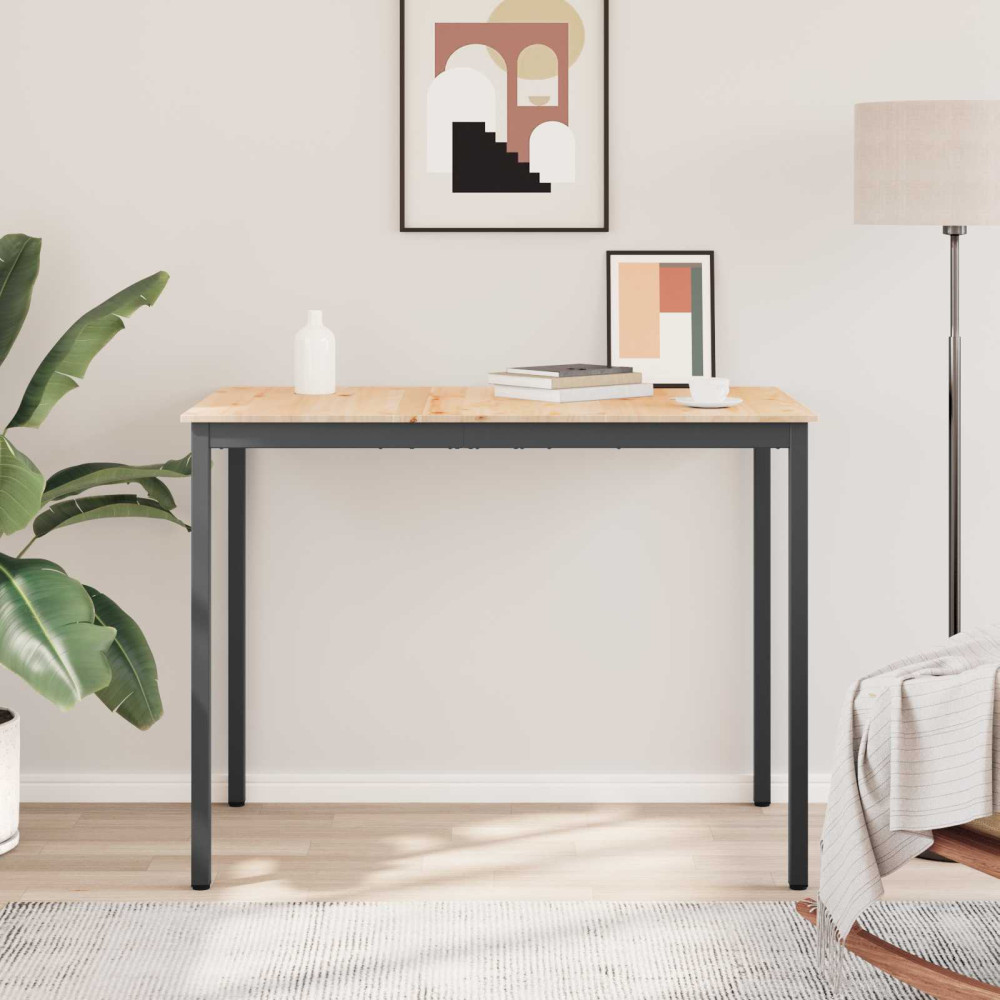 Produktbild för Barbord Naturfärg 140 x 80 x 105 cm Massiv furu