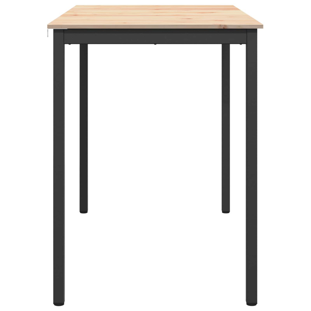 Produktbild för Barbord Naturfärg 140 x 80 x 105 cm Massiv furu