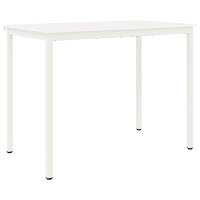 Produktbild för Barbord Vit 140 x 80 x 105 cm Massiv furu